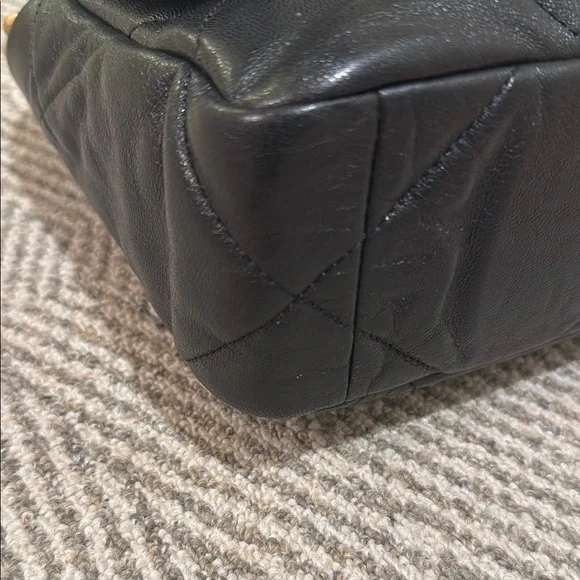 Sold Chanel 19 Black Goatskin Medium Bag - Picture 8 of 15